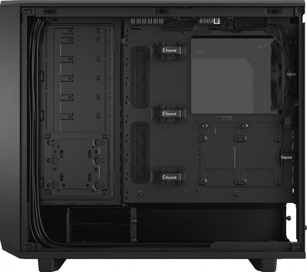 Kasë Fractal Design Meshify 2 TG Light Tint, e zezë, Midi Tower