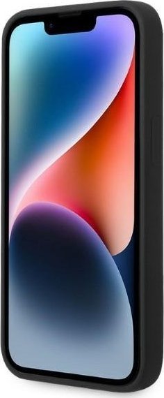 Mbrojtëse telefoni Karl Lagerfeld KLHMP14MSNCHBCK për iPhone 14 Plus, silikon, MagSafe, e zezë