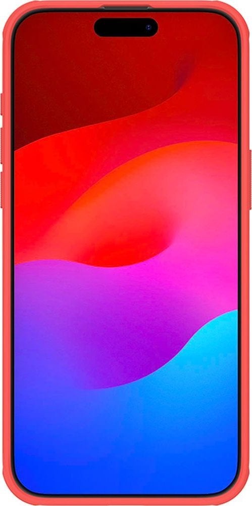 Mbrojtëse telefoni Nillkin Super Frosted Pro për iPhone 15 Pro Max, plastike, e kuqe