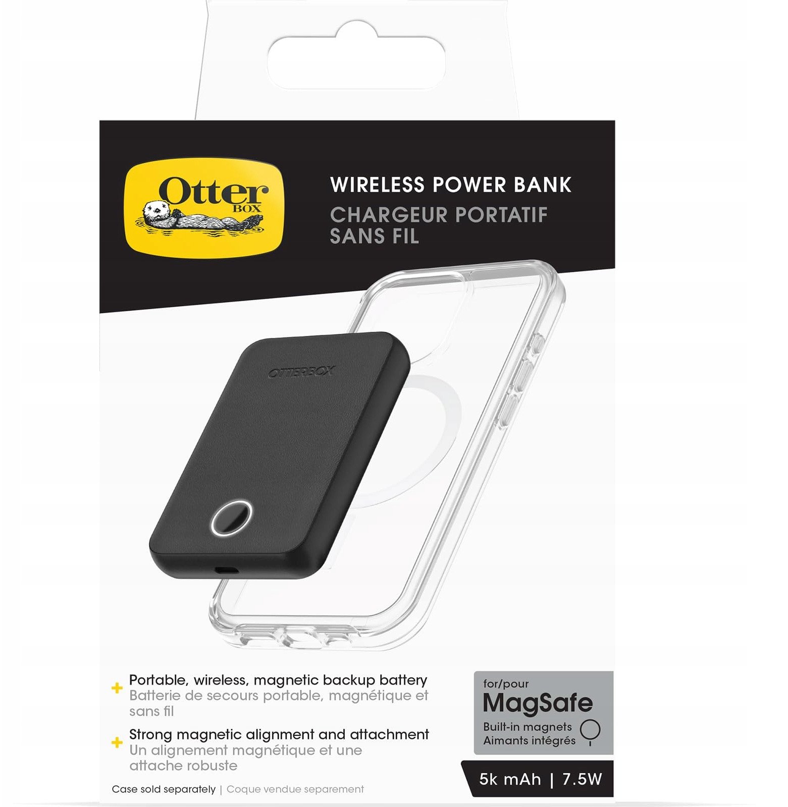 Karikues portativ OtterBox Power Bank MagSafe 5K mAh, 7.5W, USB C, i zi