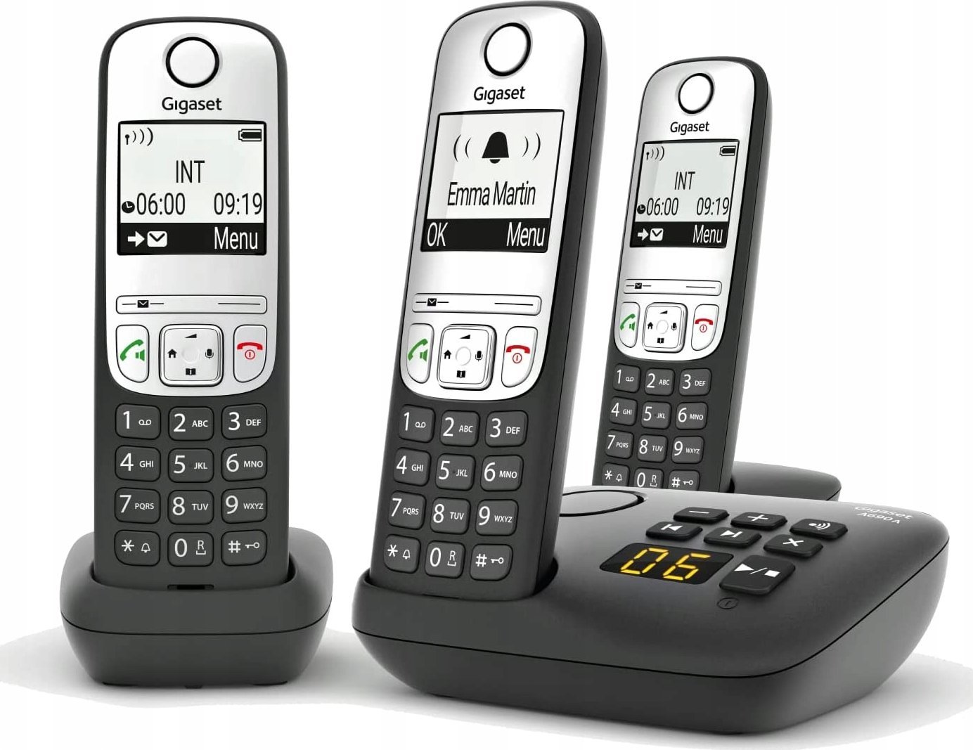 Telefon pa tel Gigaset A690A, analog DECT, Caller ID, i zi