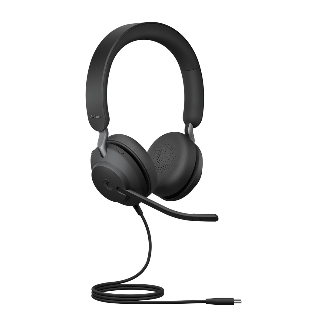 Kufje Jabra Evolve2 40 SE, wired USB-C, të zeza