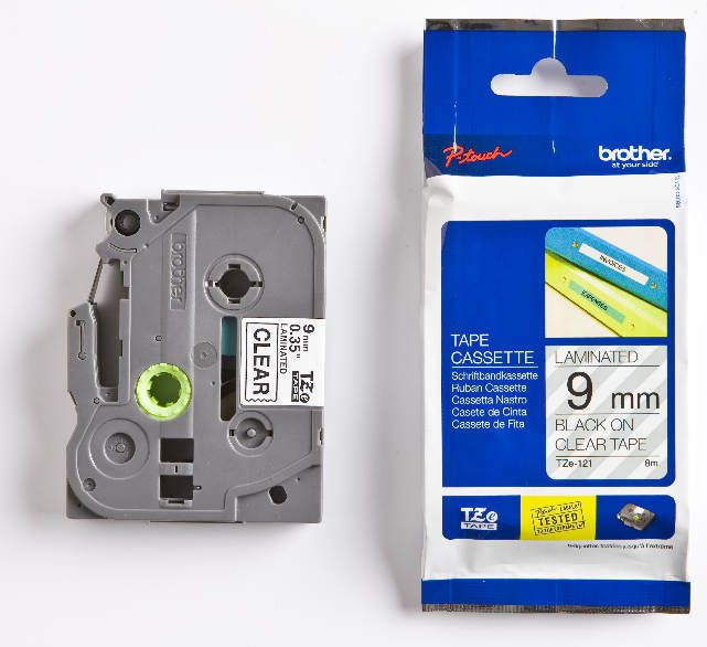 Shirit etiketimi Brother Brother TZe-121, transparent