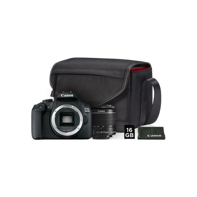 Canon EOS 2000D 18-55mm + Bag + 16GB