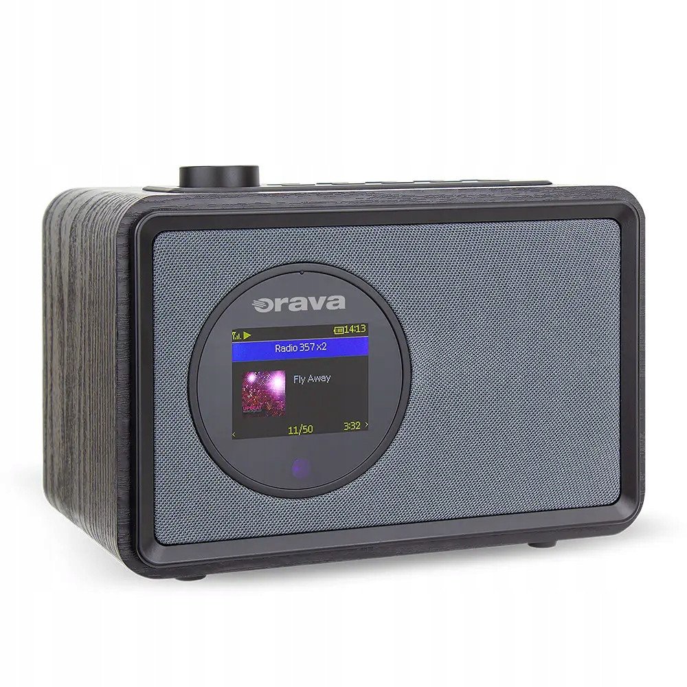 Radio Orava Internet DAB FM, ekran 2.4", Bluetooth, e zezë