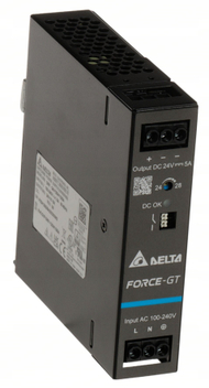 Furnizim energjie DIN Delta Electronics DRF-24V120W1GBA, 24V, 120W, gri