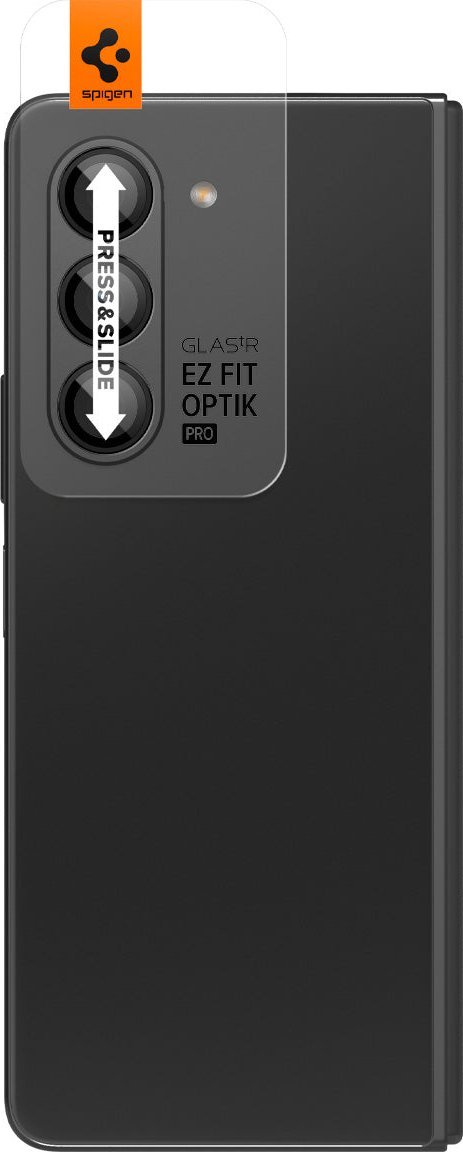 Заштитно стакло за камера Spigen Optik Pro, 2 парчиња, за Samsung Galaxy Z Fold5, црно