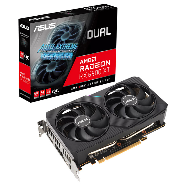 Kartelë grafike ASUS Dual Radeon RX 6500 XT OC Edition AMD 4 GB GDDR6