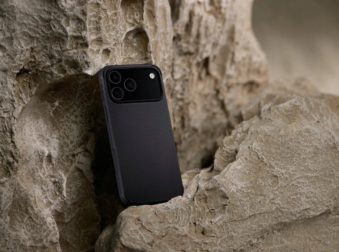 Mbrojtëse telefoni PITAKA Aramid ProGuard, për iPhone 17 Pro Max, MagSafe, e zezë gri