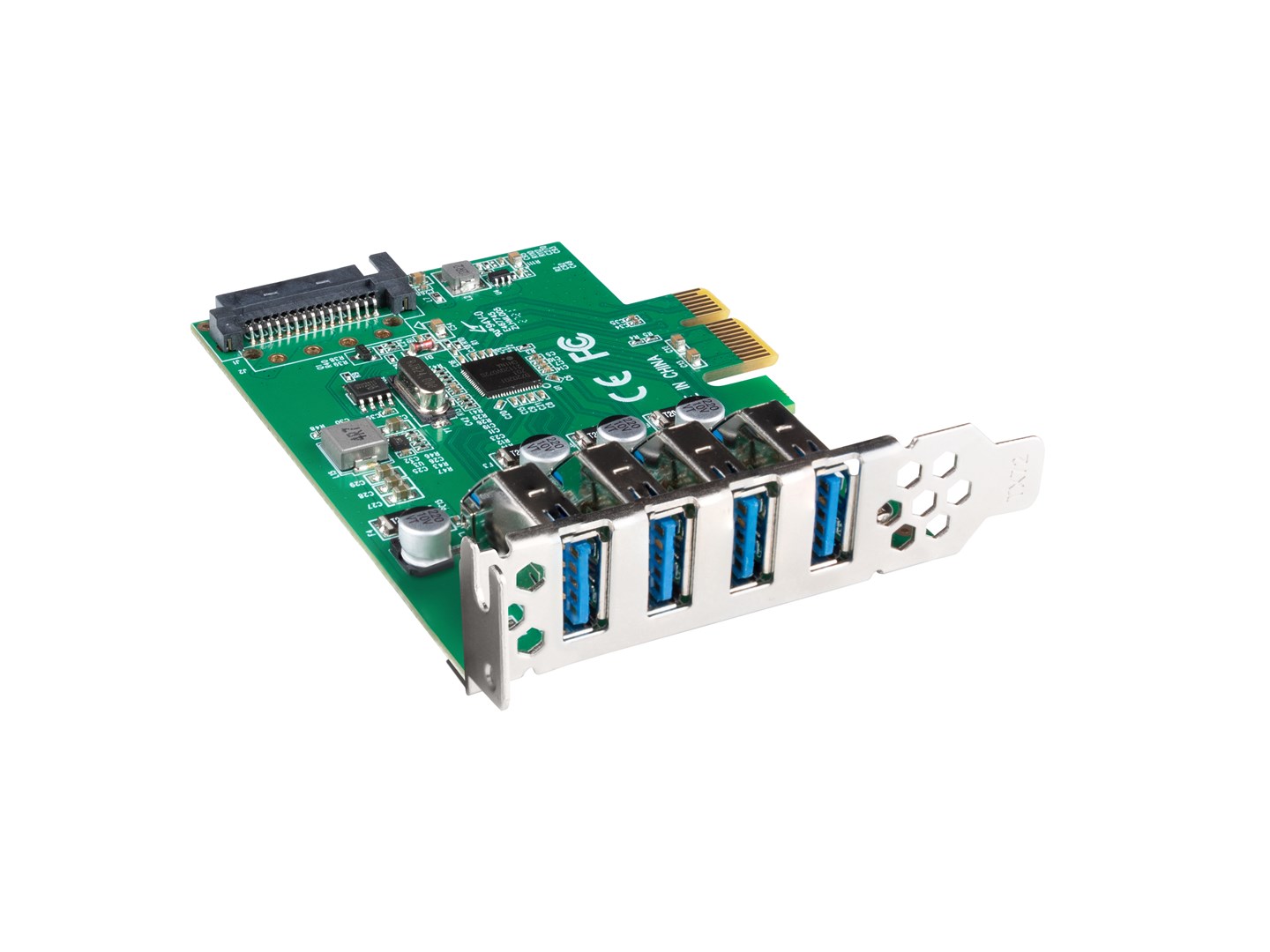 Kartë zgjerimi PCI Express Lanberg, 4x USB 3.1 Gen1, e zezë