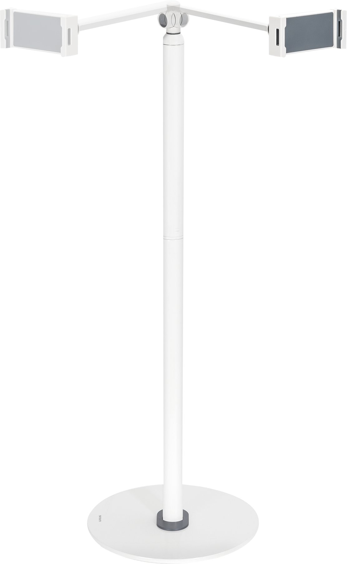 Поден држач за таблет и телефон Deltaco Universal, со прилагодлива рака, 4.7" до 12.9", бел