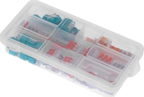 Set konektorësh instalimi Orno APARTMENT, 65 copë, push in dhe me kapëse