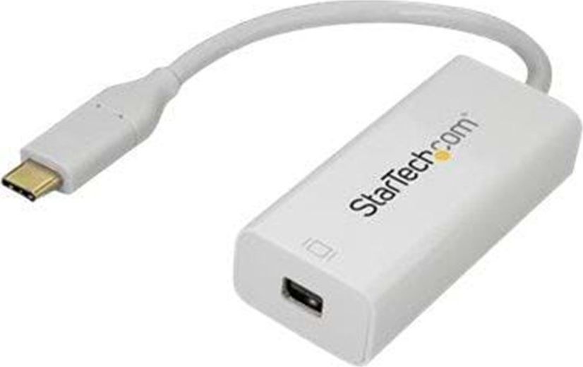 Adapter USB C në Mini DisplayPort StarTech.com CDP2MDPEC, 4K 60Hz, i bardhë