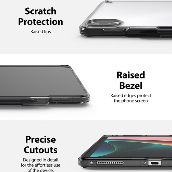 Mbështjellës për Tablet Ringke Ringke Fusion Case with Gel Frame Xiaomi Mi Pad 5 Pro / Mi Pad 5 (F582R53), i zi