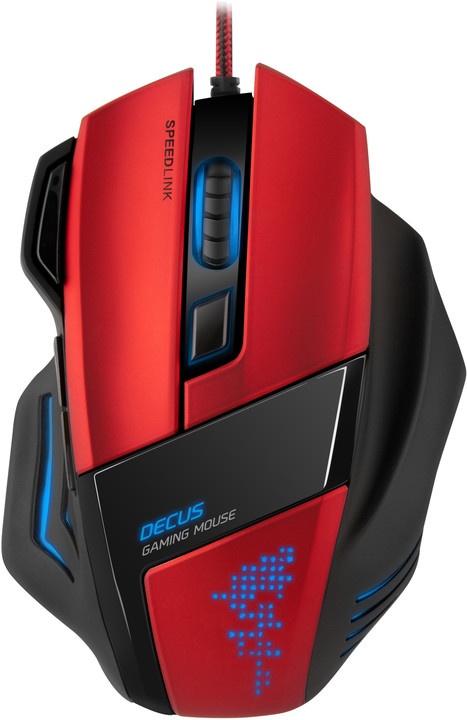 Maus optik gaming Speed ​​Link DECUS, i zi / i kuq
