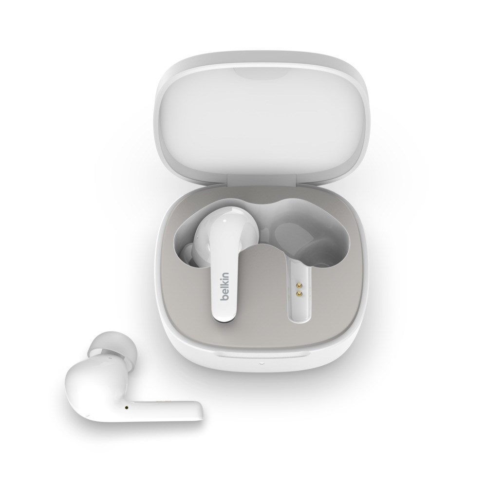 Kufje wireless Belkin SOUNDFORM Flow, in-ear, IPX5, të bardha