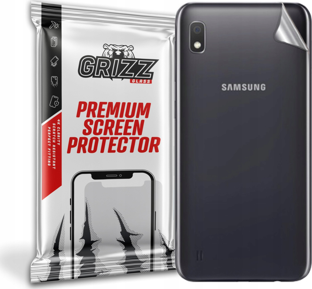 Mbrojtëse e pasme GrizzGlass për Samsung Galaxy A10, transparent, fleksibël