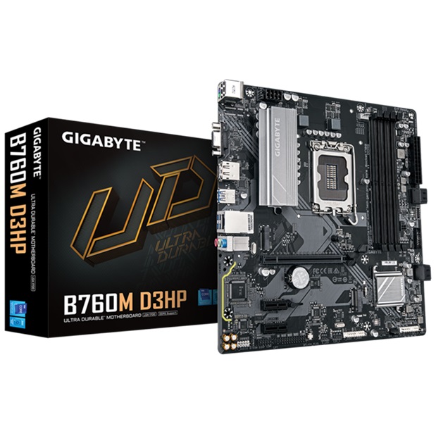 Pllakë amë GIGABYTE B760M D3HP DDR4, LGA 1700, Intel, DDR5, 256GB