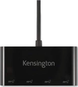 Hub USB Kensington CH1200 K33616WW, USB C 10Gbps, 4 porta USB A, gri