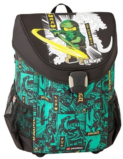 Çantë shpine LEGO Ninjago Green Easy, 18L, e zezë / gjelbër