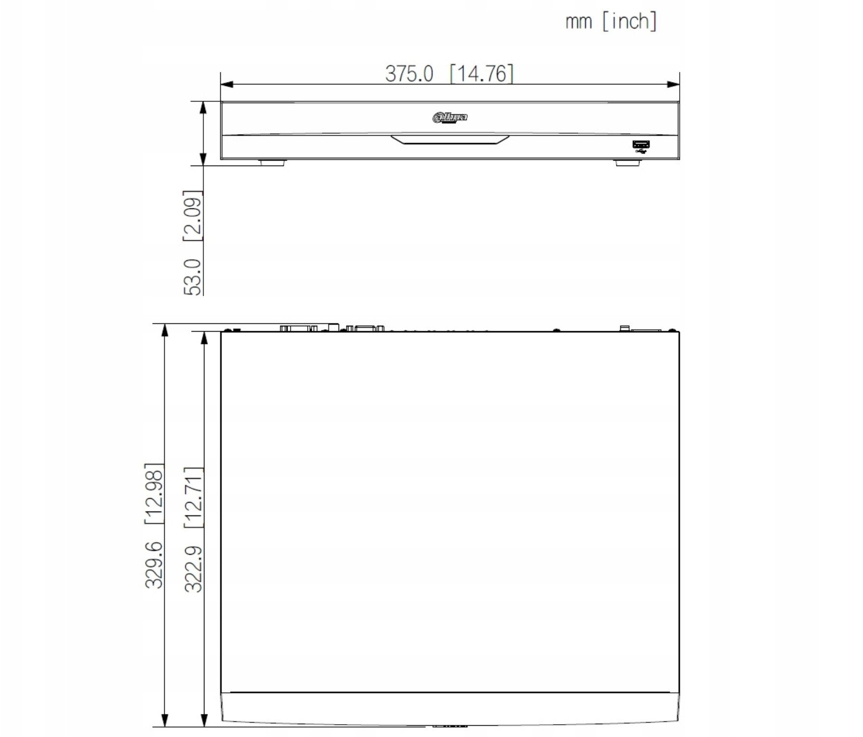 Regjistrues rrjeti IP Dahua DHI NVR5216 8P EI2 WizSense, 16 kanale, PoE i integruar, i zi