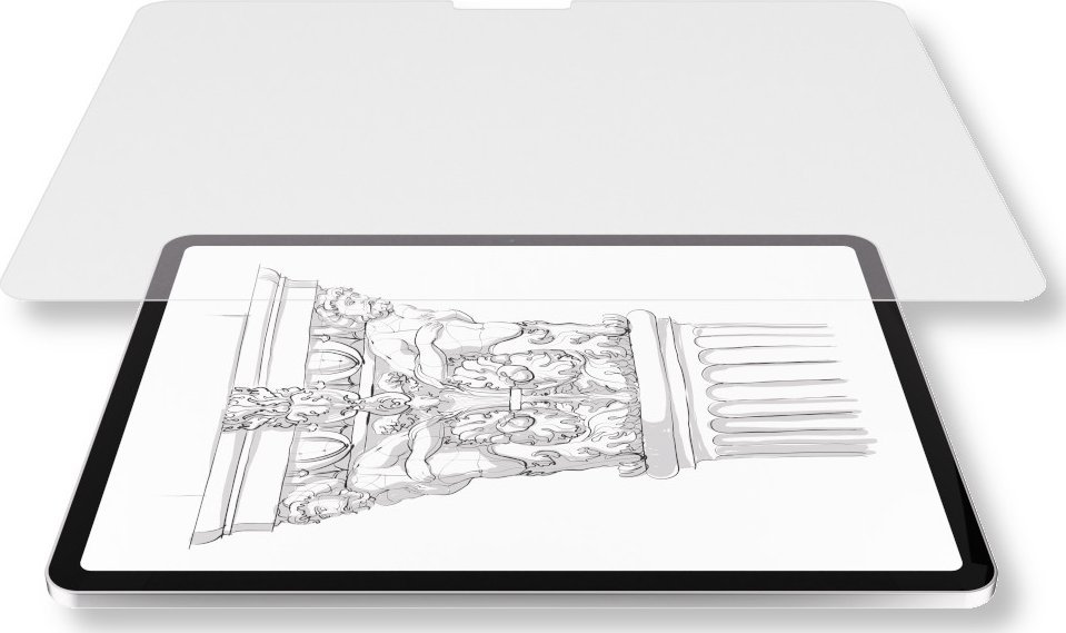 Заштитна фолија за екран NEXT ONE Paper Texture Scribble, за iPad Air 13" M2, мат, проѕирна