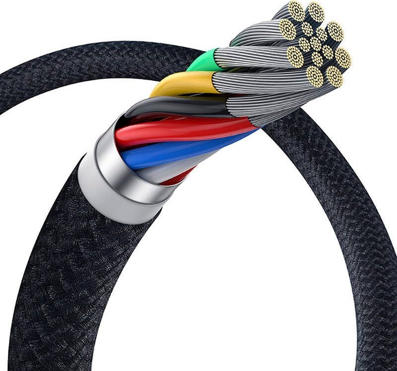 Kabllo USB C Baseus USB3.2, 20Gbps, 100W, e zezë