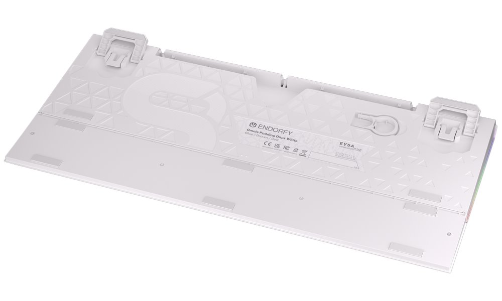 Tastierë mekanike ENDORFY Omnis Pudding Onyx White, QWERTY, Kailh Brown RGB, e bardhë