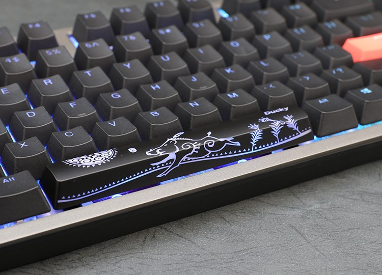 Tastierë Ducky Shine 7 PBT, MX Speed Silver, RGB, e hirtë