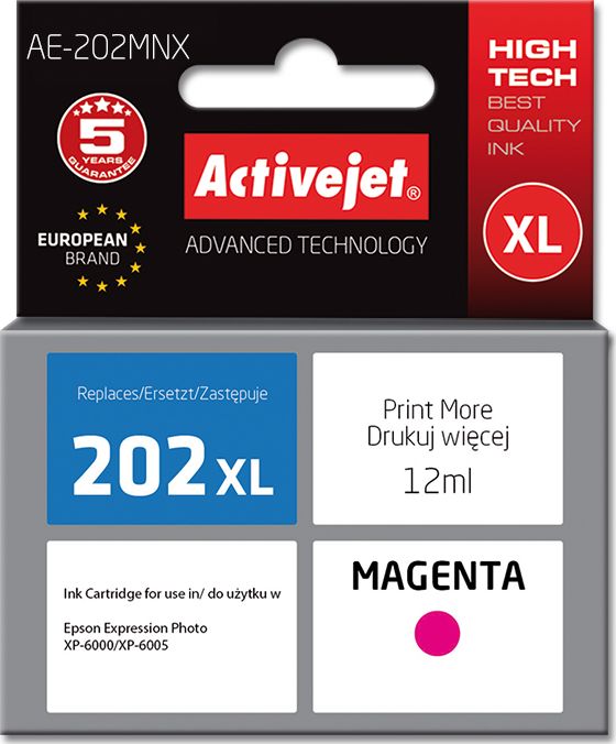 Ngjyrë për printer Activejet AE-202MNX 202XL H34010, vjollcë