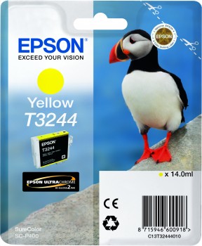 Ngjyrë EPSON T3244 për printer SureColor SC-P400, 14ml, e verdhë