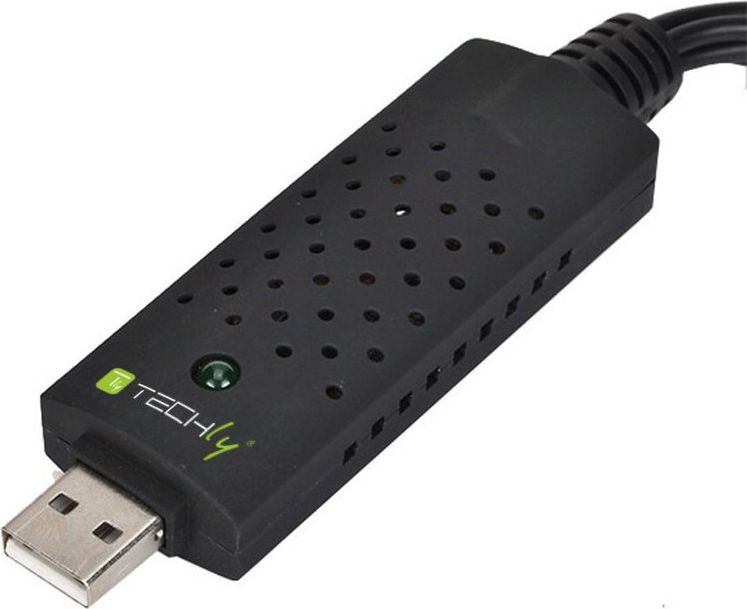 Kapës video USB Techly I USB VIDEO 700TY, USB 2.0, RCA dhe S Video, i bardhë