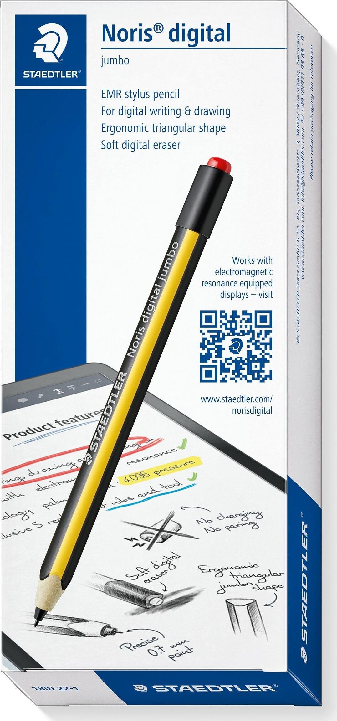 Stylus Staedtler Noris Digital Jumbo, 0.7mm, EMR, i verdhë e zi
