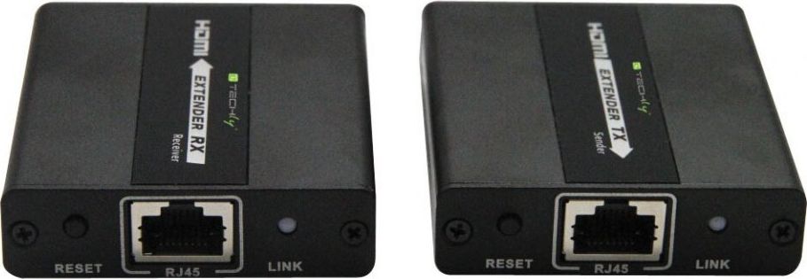 Extender HDMI Techly Real Time, Cat5e/6 deri 120m, Full HD, i zi