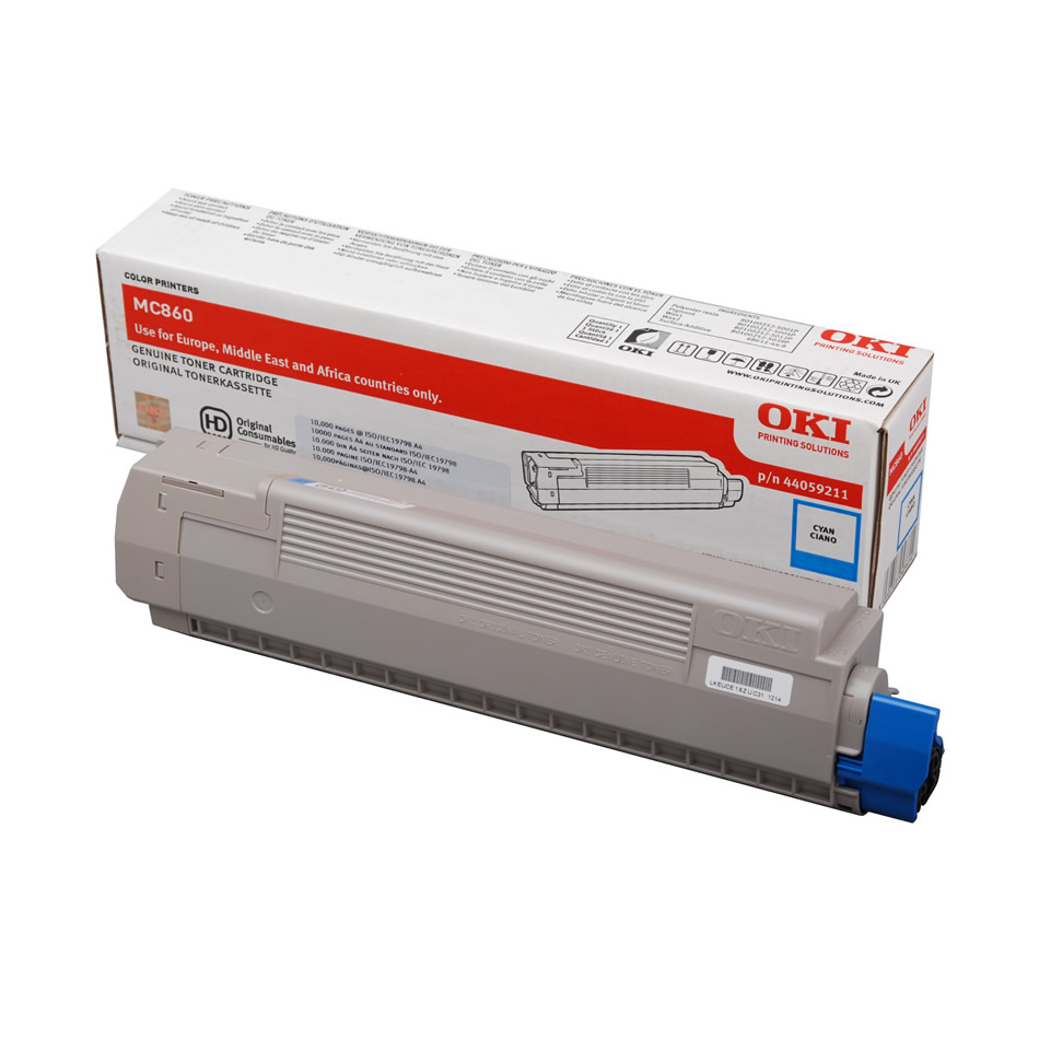 Toner OKI MC860, cyan