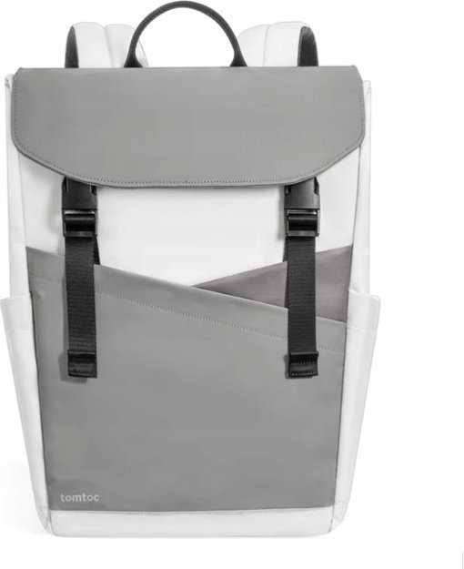 Ранец tomtoc Slash T64 Flip, 18L, за лаптоп, сиво и бело