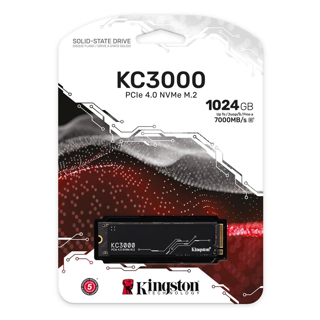 SSD i brendshëm Kingston KC3000, M.2 2280, 1TB, PCIe 4.0 NVMe