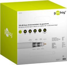 Kabllo koaksiale Goobay 74020, 305m, 75 Ohm, e bardhë