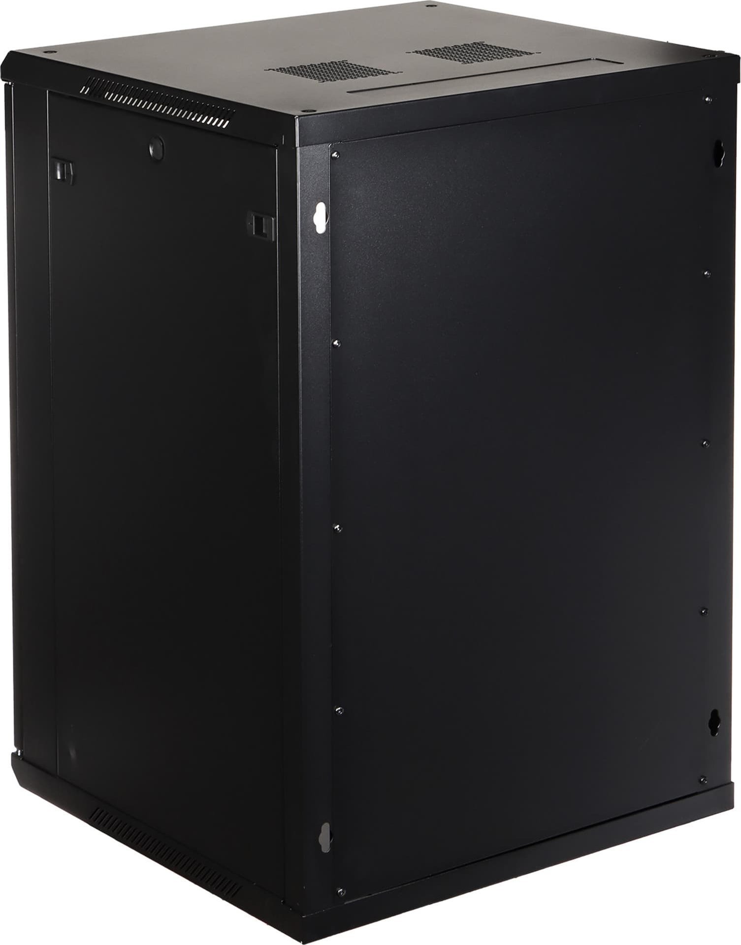 Kabinet rack muri Eprado 19" 18U, xham i tejdukshëm, ngarkesë 60 kg, gri