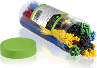 Set lidhëse kabllosh Techly ISWT-SET-CL600T, 600 copë, shumëngjyrëshe