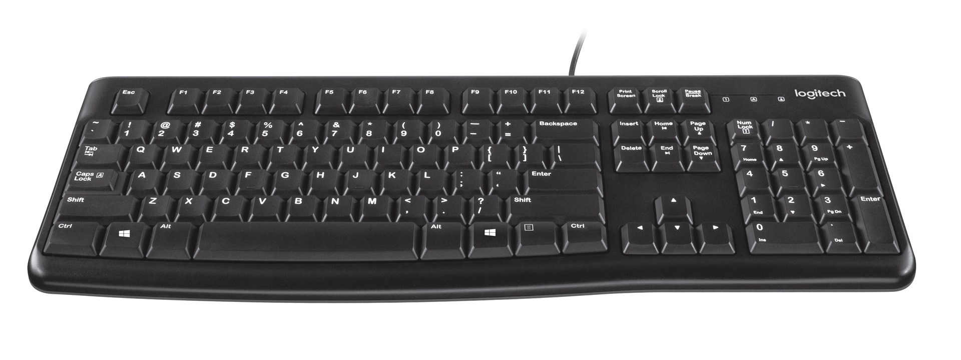 Set tastierë dhe maus Logitech Desktop MK120, USB, i zi