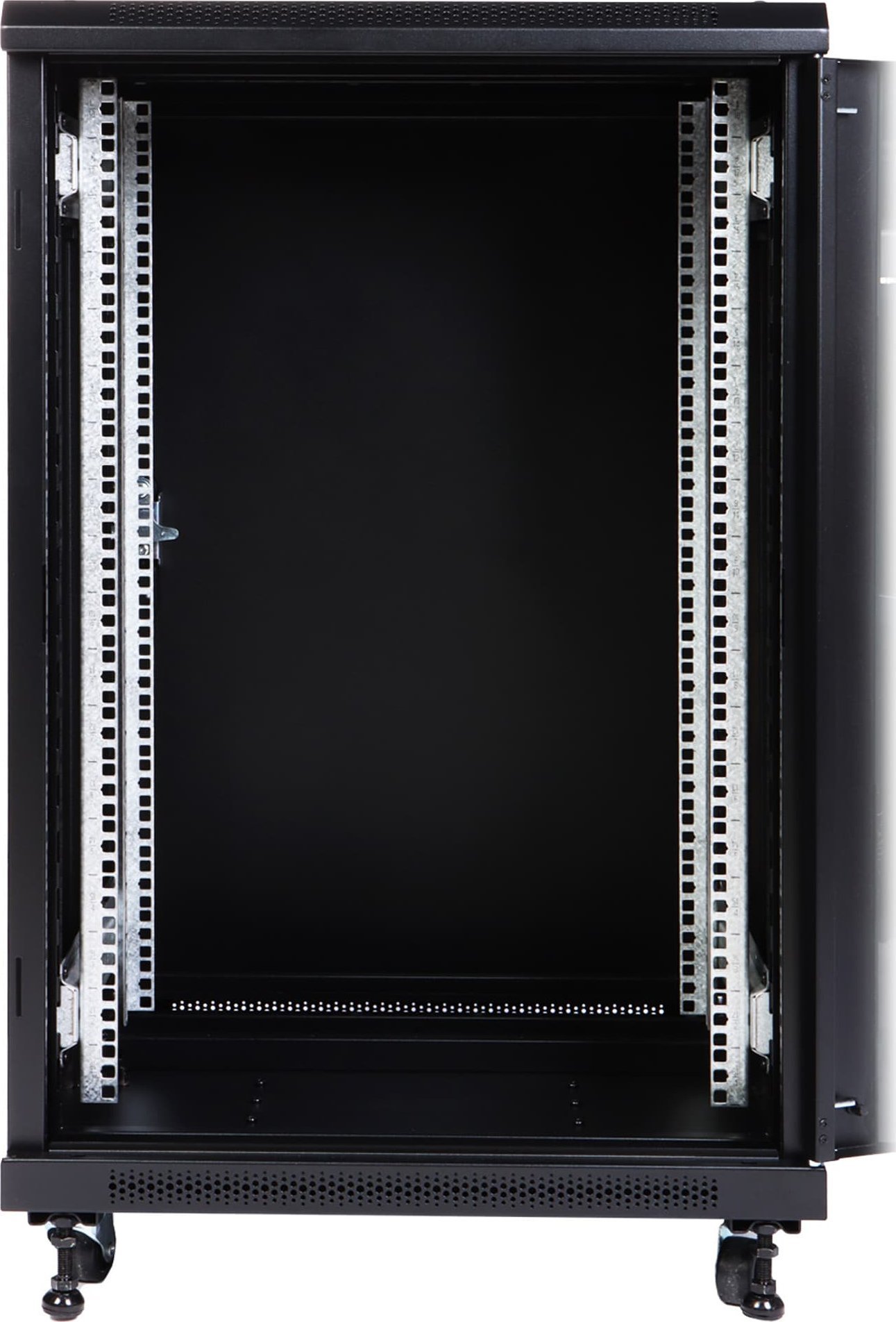 Кабинет рек на под Eprado R19 18U, 19", метален, црн