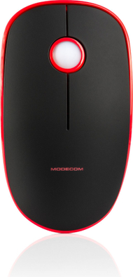 Maus Modecom WRM113, wireless, USB, i zi dhe i kuq