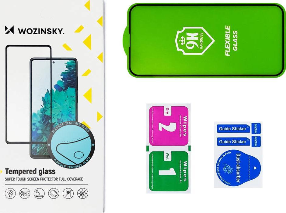 Folie mbrojtëse Wozinsky Full Cover Flexi Nano Glass për Samsung Galaxy S22 Plus, me kornizë, transparente