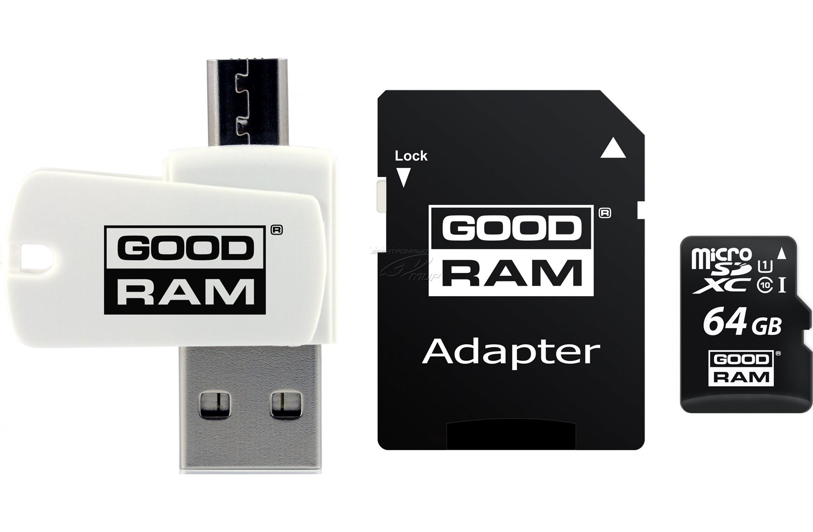 Kartë memorie Goodram M1A4-0640R12, 64GB, MicroSDXC, Class 10, e zezë