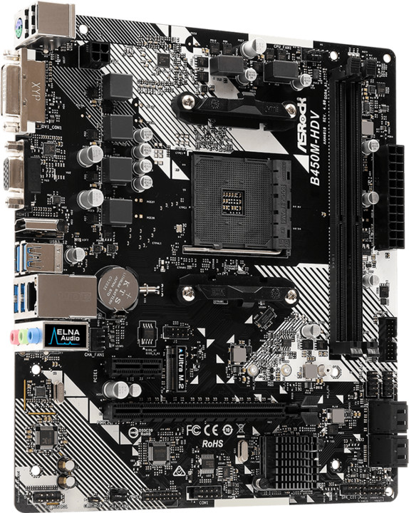 Pllakë amë ASRock B450M-HDV R4.0 - AMD B450
