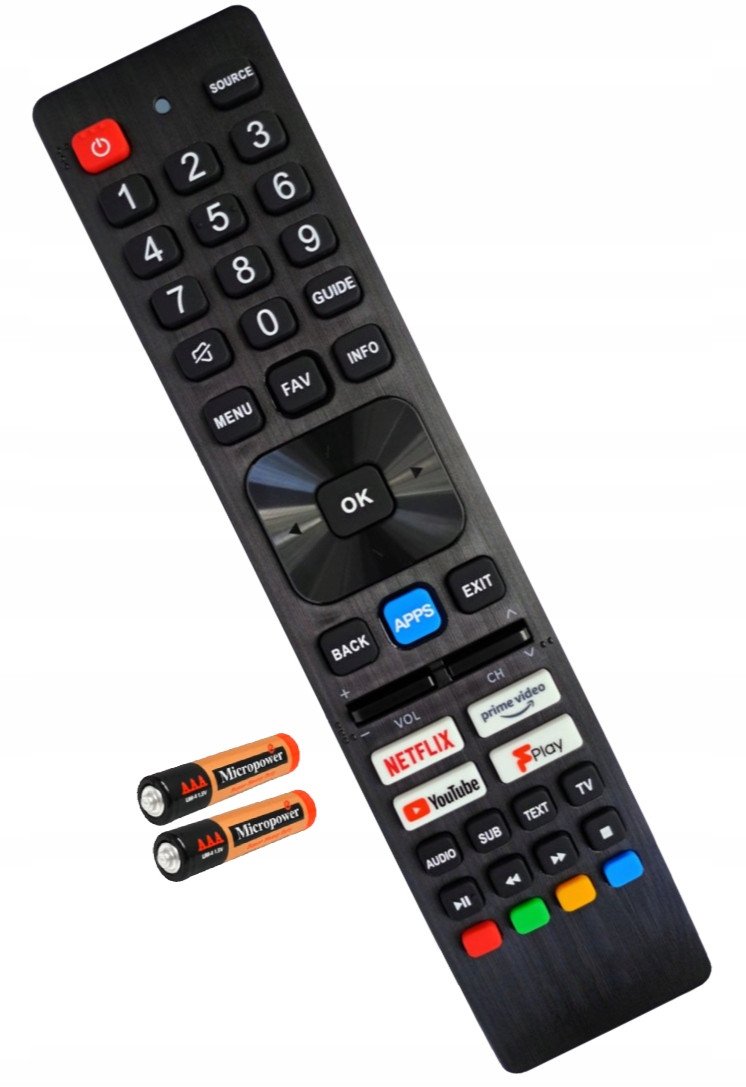 Telekomandë TV Lamex LXP0140N, për Sharp, e zezë