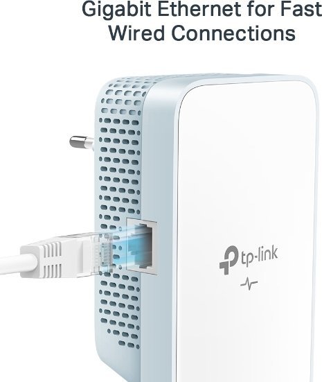 Адаптер Powerline TP-Link TL-WPA7519 KIT, 1000 Mbit/s, безжичен интернет, бел