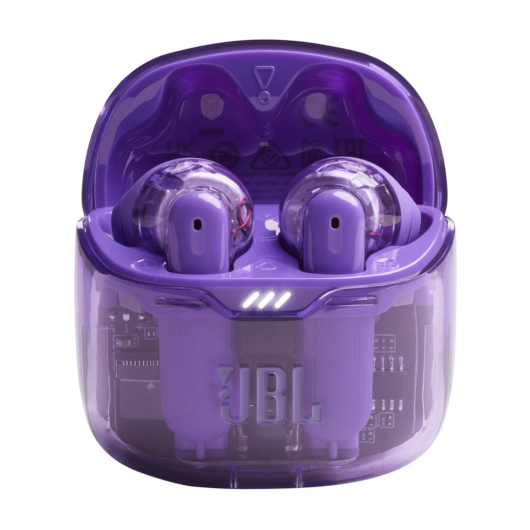 Dëgjuese JBL Tune Flex Ghost Edition, True Wireless Stereo (TWS), transparente / vjollcë
