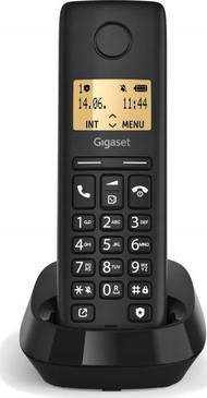 Telefoni fiks pa tel Gigaset Pure 100, ekran i ndriçuar, bllokim thirrjesh, gri